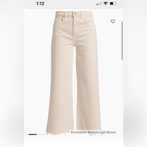 Citizens Of Humanity Florence Crop Wide Leg Jeans size 31